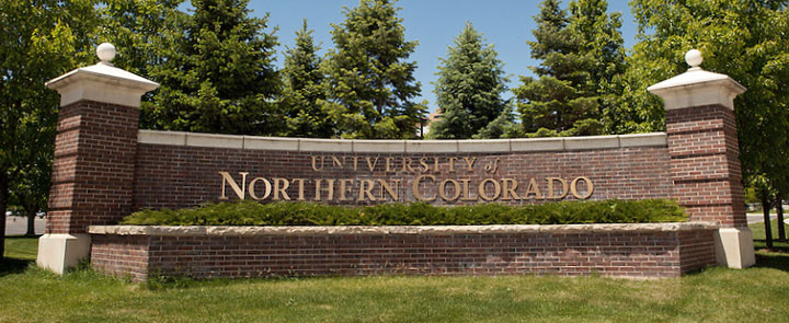 University of Northern Colorado brick monument